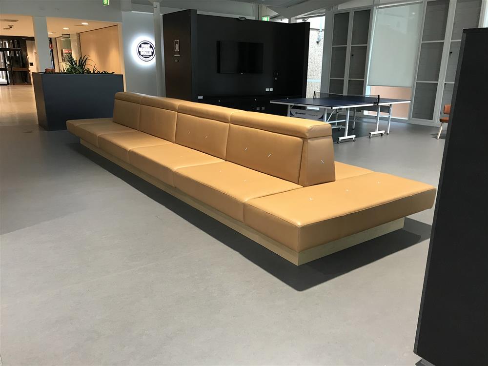 Customised dining booths designed for business spaces with quality tables and chairs